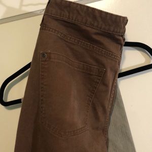 Brown RVCA skater jeans